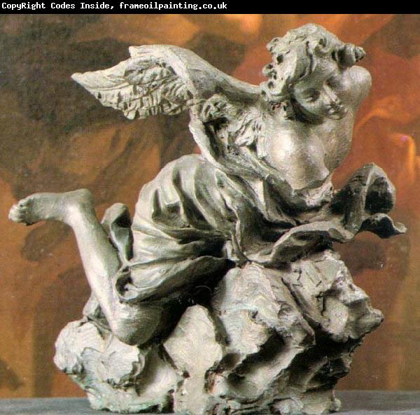 unknow artist Angel - Terracotta nad bronze Chigi Saracini Collection